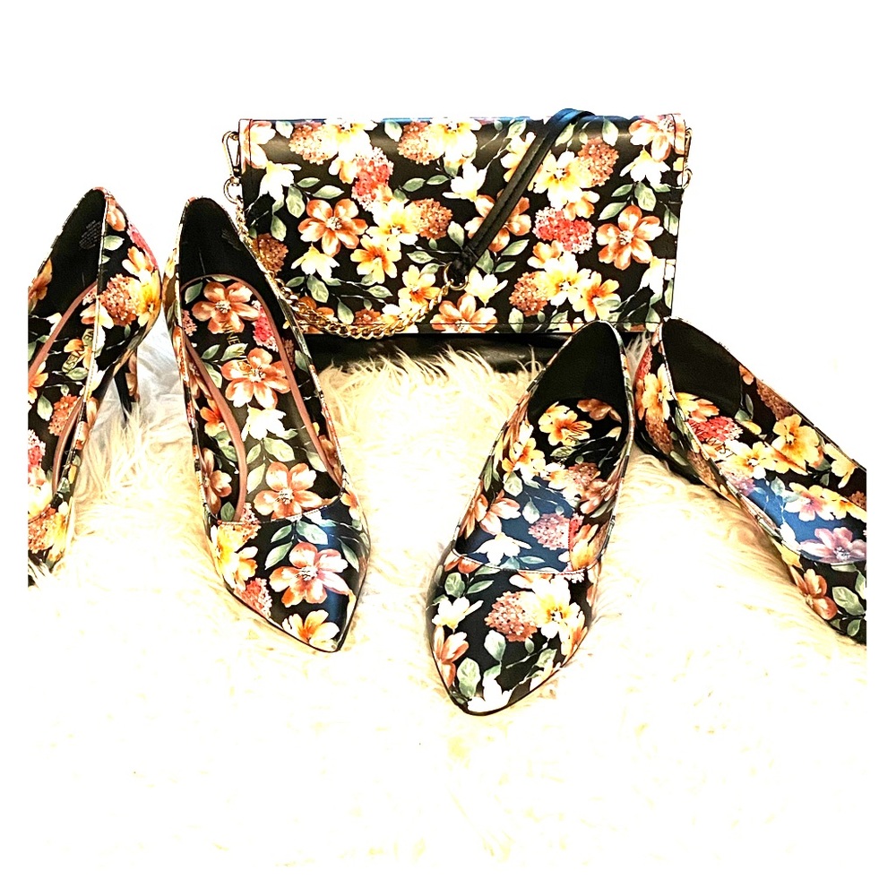 Purse- Pumps- Flats Bundle- Floral